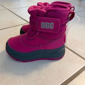 UGG Kids Pink and Gray Boots
